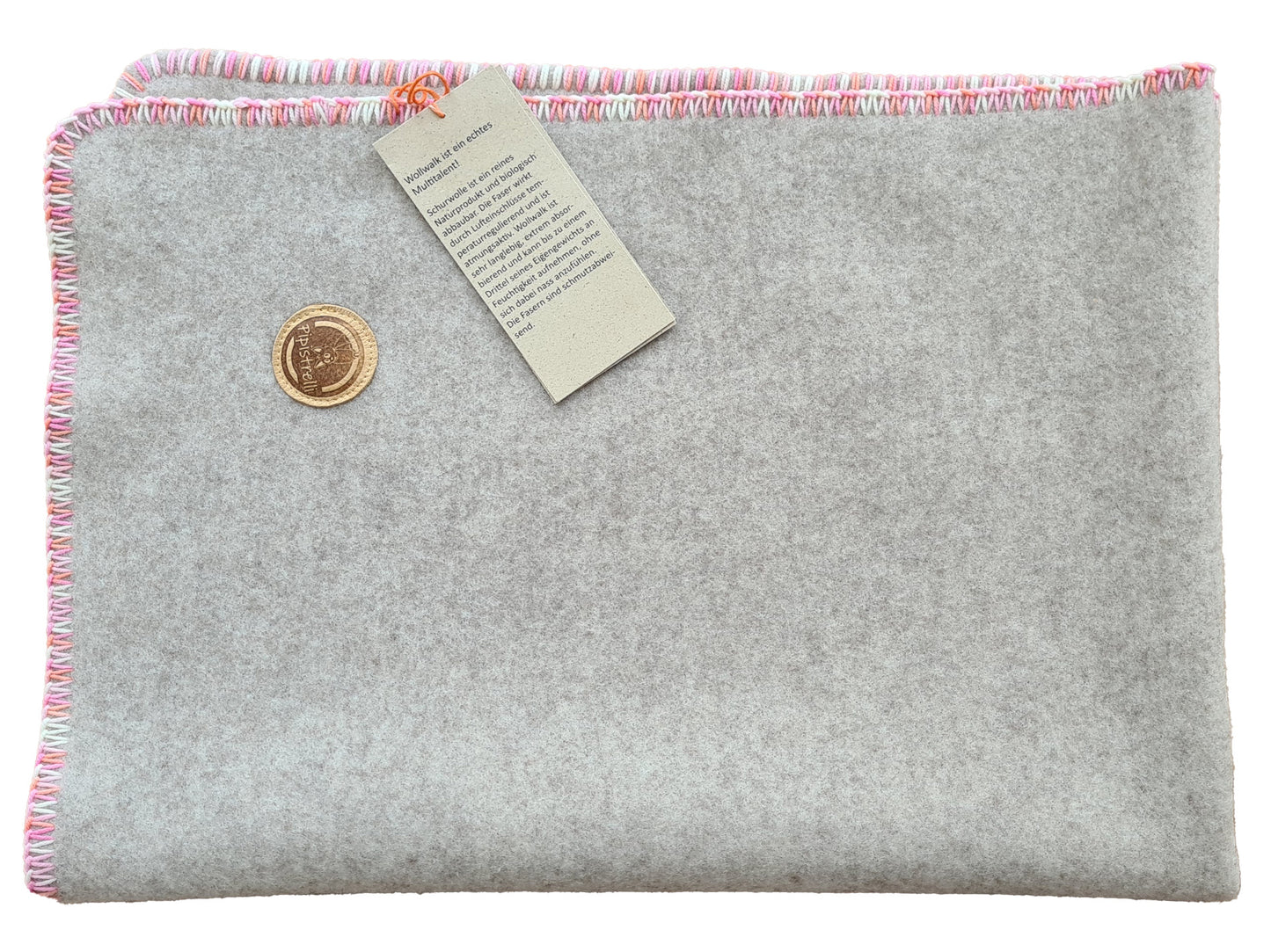 Exklusiv - 100% Merino Kinder-Wolldecke 70x100cm - Einzelstück