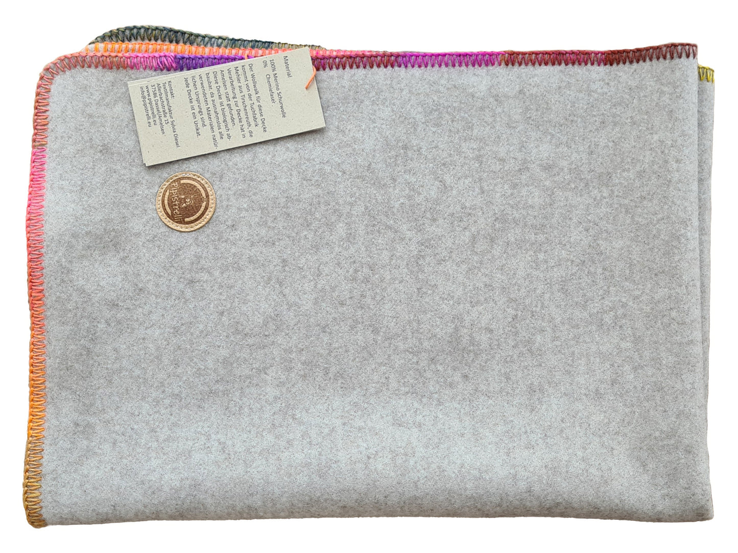 Exklusiv - 100% Merino Kinder-Wolldecke 70x100cm - Einzelstück