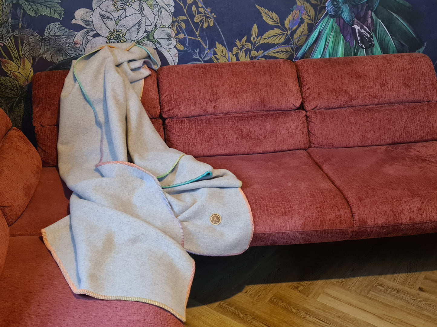 Exklusiv - 100% Merino Familien-Kuscheldecke 150x200cm - Einzelstück