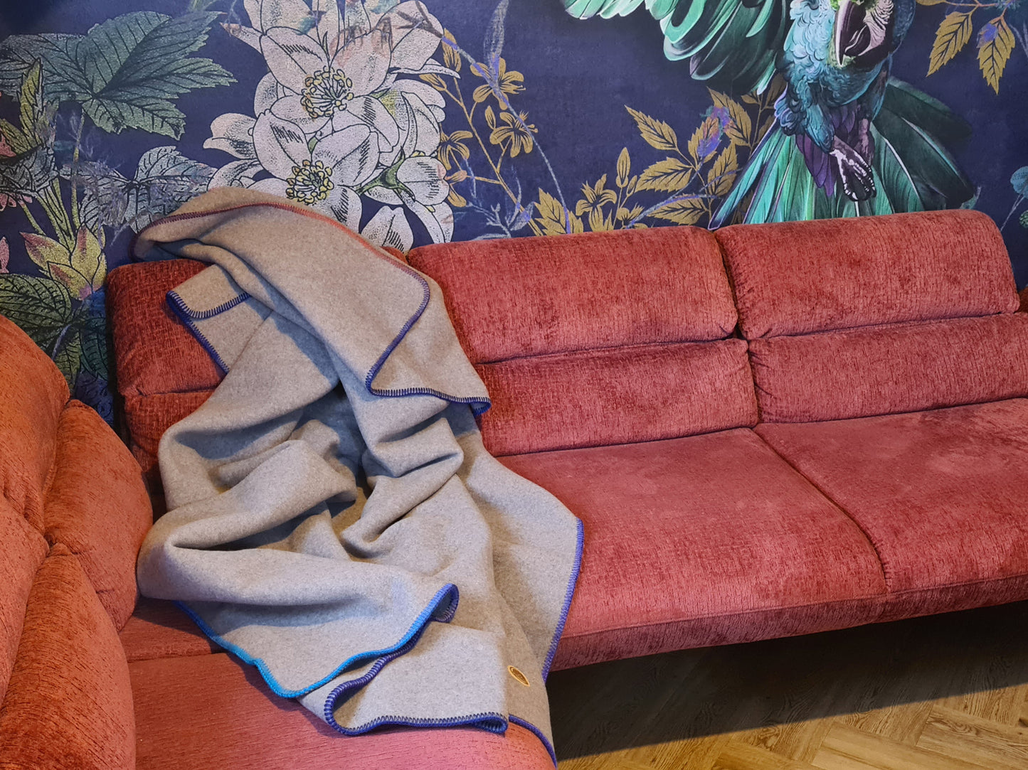 Exklusiv - 100% Merino Familien-Kuscheldecke 150x200cm - Einzelstück
