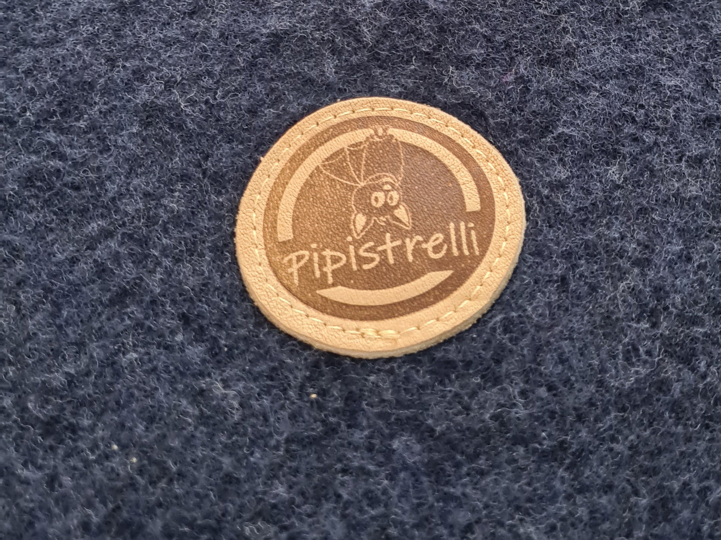Einschlagdecke blau-grün Stoffdetail – Bio-Baumwolle Pipistrelli