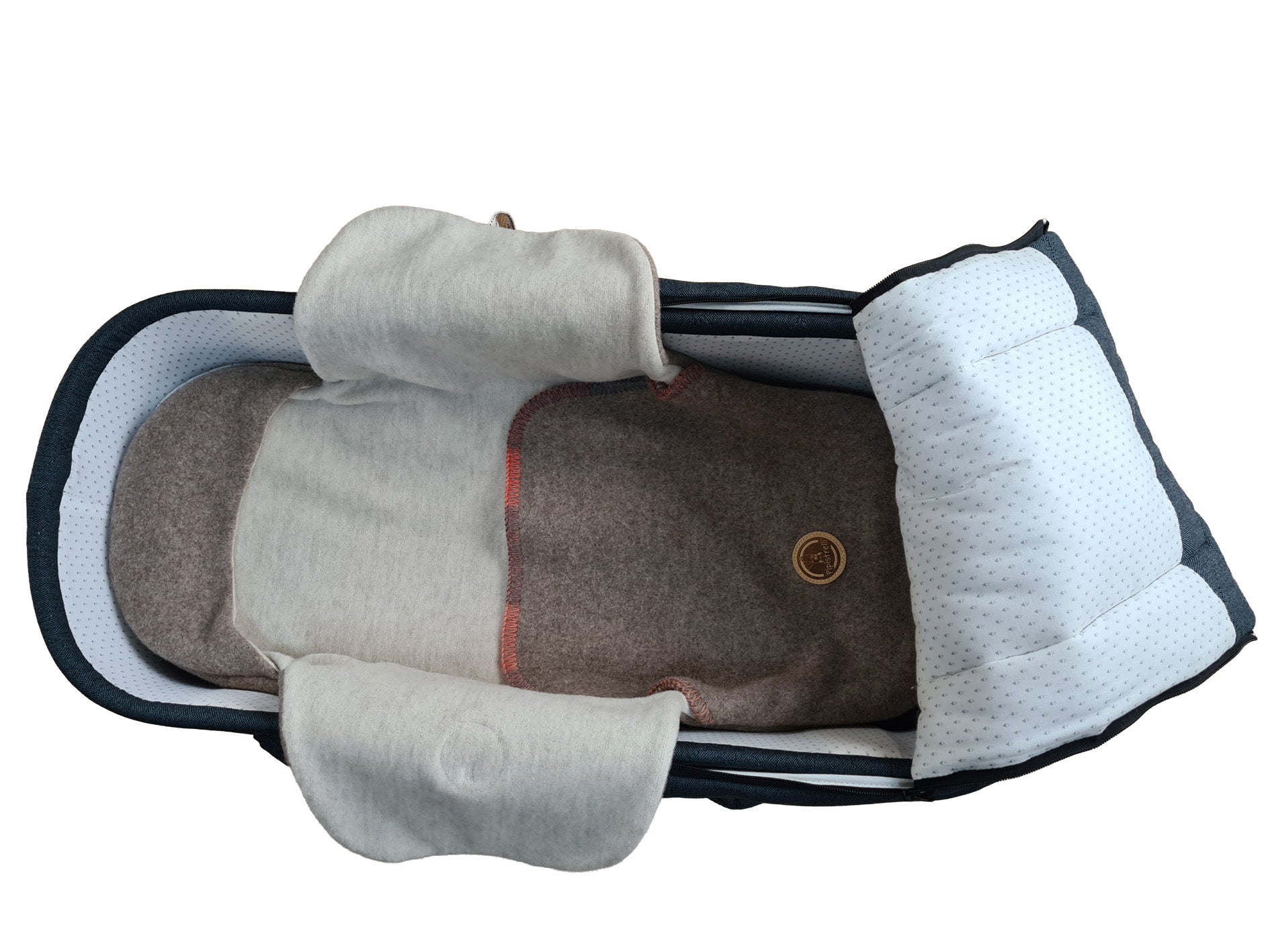 Merinowolle Einschlagdecke Neugeborene – 100% natürlich Pipistrelli