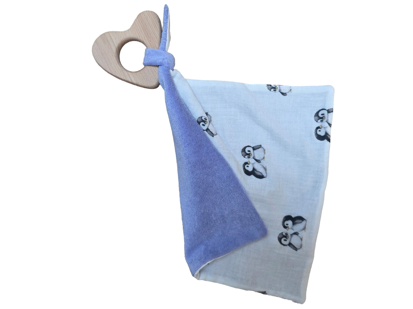 Bio Baby Greifherz mit Schnuffeltuch Frottee/Musselin