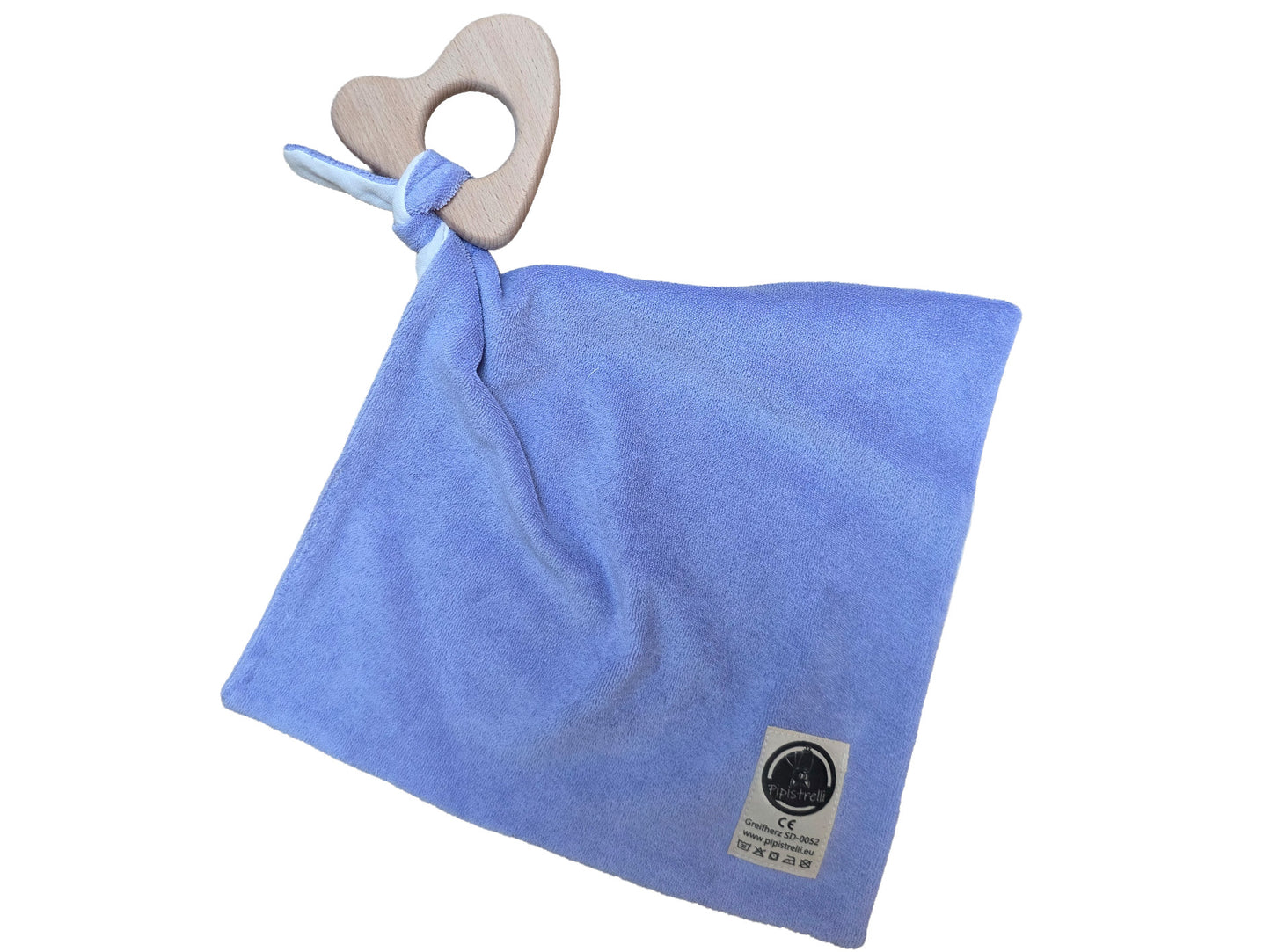 Bio Baby Greifherz mit Schnuffeltuch Frottee/Musselin